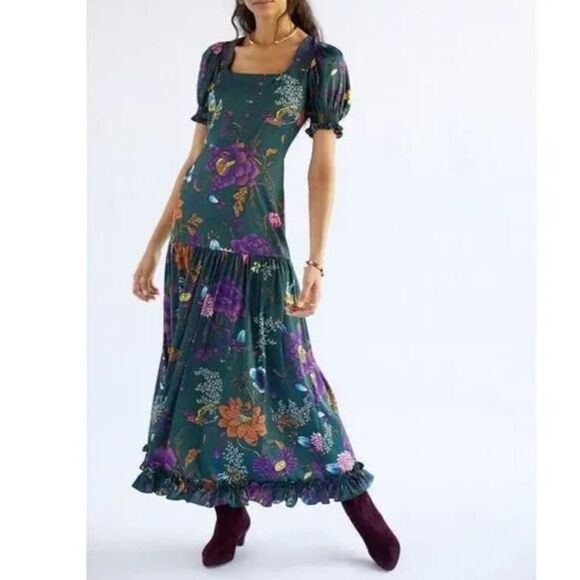 Anthropologie Hutch Floral Maxi Dress 12